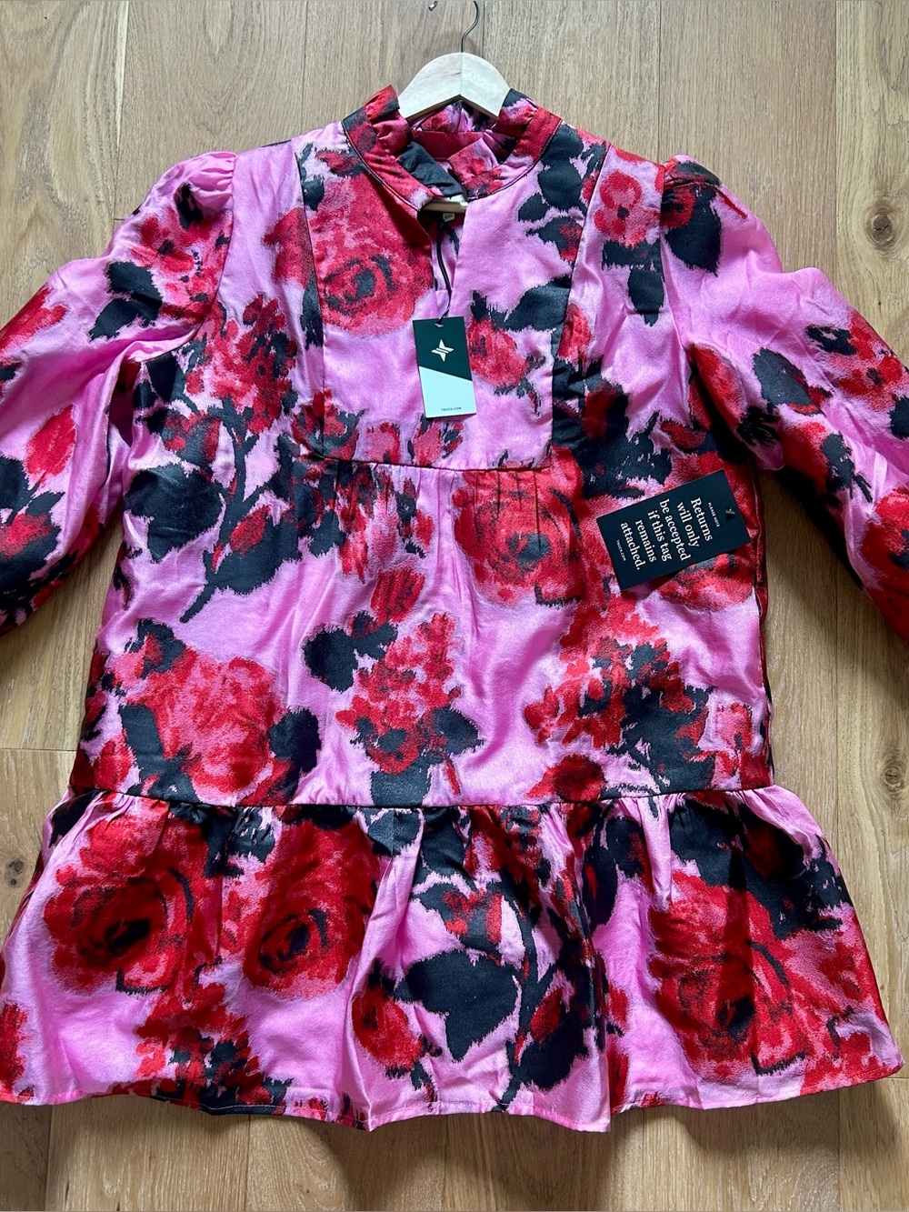 NWT Tuckernuck Cerise Blossom Jacquard Palmerston Dress XXL